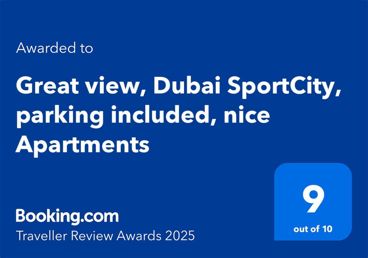 Great View, Dubai Sportcity, Parking Included, Nice Apartments Bagian luar foto